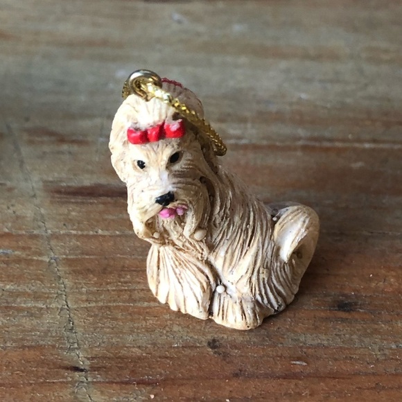 Set of 4 Lhasa Apso Miniature Christmas Holiday Ornaments - Picture 5 of 7